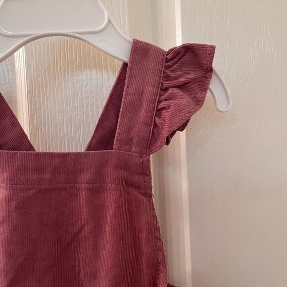 Angel Dear Dusty Orchid Corduroy Ruffle Romper Girls Size 18-24 Months NWT - Picture 6 of 12